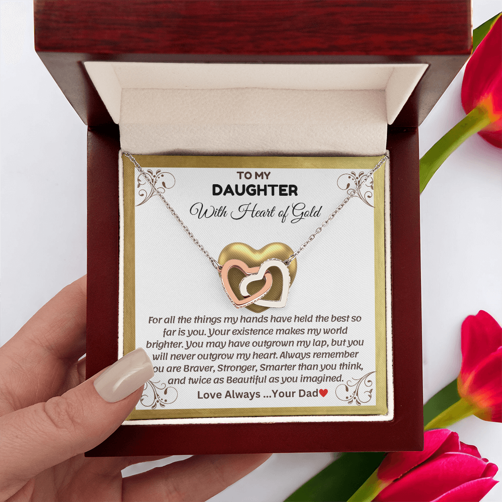 To My Daughter | With The Heart of Gold | Necklace