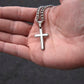 To My Son | Never Forget I Love You | Cuban Chain with Artisan Cross Neckless
