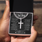 To My Son | Never Forget I Love You | Cuban Chain with Artisan Cross Neckless