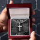 To My Son | Never Forget I Love You | Cuban Chain with Artisan Cross Neckless