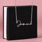To my Badass Daughter - Signature Style Custom Name Necklace