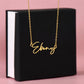 To my Badass Daughter - Signature Style Custom Name Necklace