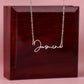 To my Badass Daughter - Signature Style Custom Name Necklace