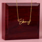 To my Badass Daughter - Signature Style Custom Name Necklace