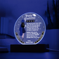 Let Her Know How Proud You are | Happy Moment for a Special Graduation Gift | A Circle Acrylic Plaque |