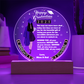Let Her Know How Proud You are | Happy Moment for a Special Graduation Gift | A Circle Acrylic Plaque |