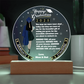 Let Her Know How Proud You are | Happy Moment for a Special Graduation Gift | A Circle Acrylic Plaque |