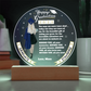 The Best Gift for The Moment | Happy Graduation | Circle Acrylic Plaque