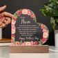 Happy Mother's Day | Dear Mom | Acrylic Heart Plaque