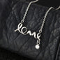 To My Beautiful Wife Love Script Necklace - You Make My Life Warmer, Brighter and more meaningful