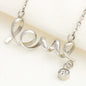 To My Beautiful Wife Love Script Necklace - You Make My Life Warmer, Brighter and more meaningful