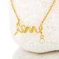 To My Beautiful Wife Love Script Necklace - You Make My Life Warmer, Brighter and more meaningful