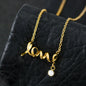 To My Beautiful Wife Love Script Necklace - You Make My Life Warmer, Brighter and more meaningful