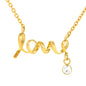 To My Beautiful Wife Love Script Necklace - You Make My Life Warmer, Brighter and more meaningful