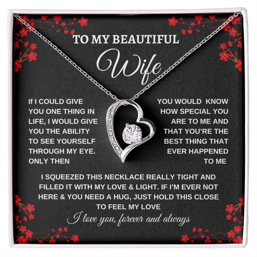 To My Beautiful Wife| Love Necklace