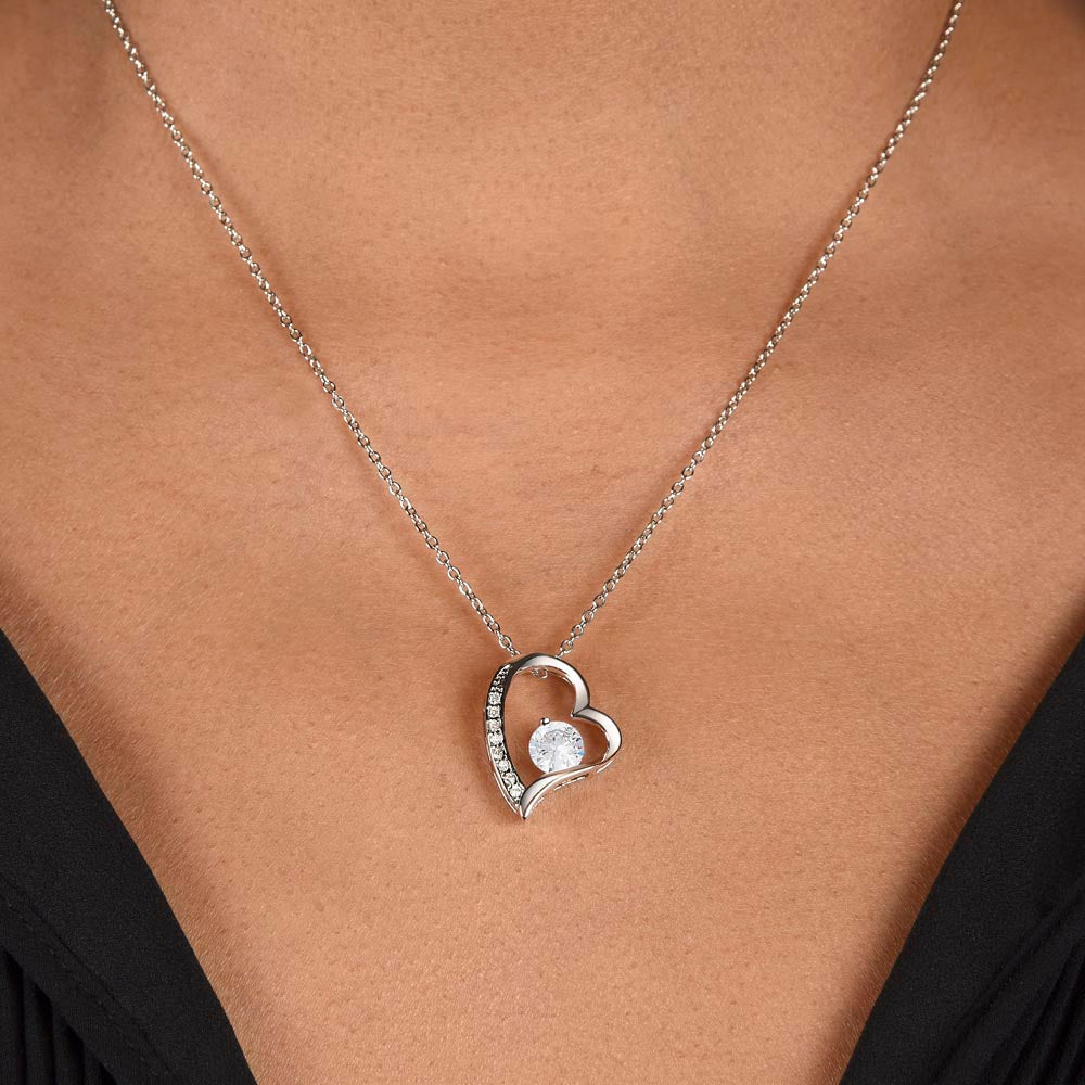 To My Daughter With Heart of Gold - Forever Love Necklace