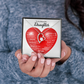 To My Beautiful Daughter | This Old Heart Will Love you Always | Forever Love Necklace