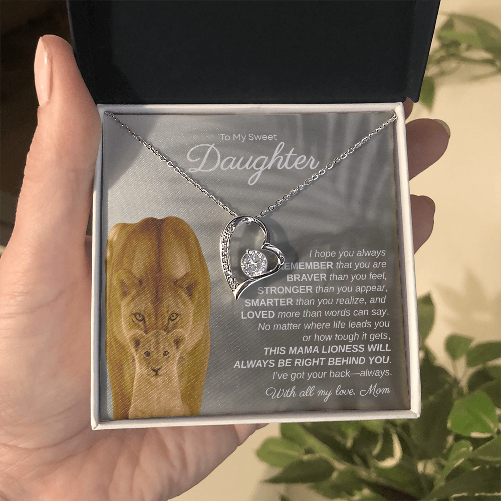 To My Sweet Daughter, I Hope You Always Remember | Forever Love Necklace