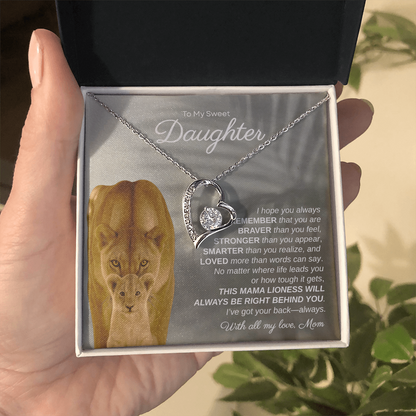 To My Sweet Daughter, I Hope You Always Remember | Forever Love Necklace