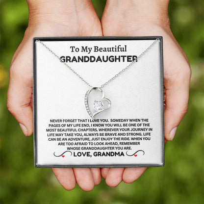 To My Beautiful Granddaughter - Forever Necklace