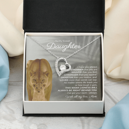 To My Sweet Daughter, I Hope You Always Remember | Forever Love Necklace