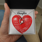 To My Beautiful Daughter | This Old Heart Will Love you Always | Forever Love Necklace