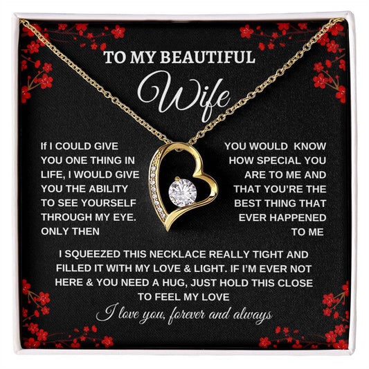 To My Beautiful Wife| Love Necklace