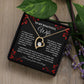 To My Beautiful Wife| Love Necklace