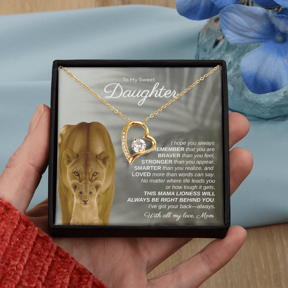 To My Sweet Daughter, I Hope You Always Remember | Forever Love Necklace