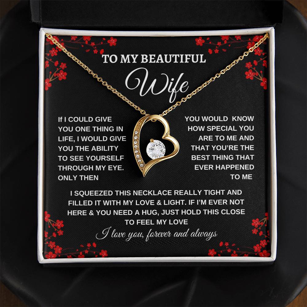 To My Beautiful Wife| Love Necklace