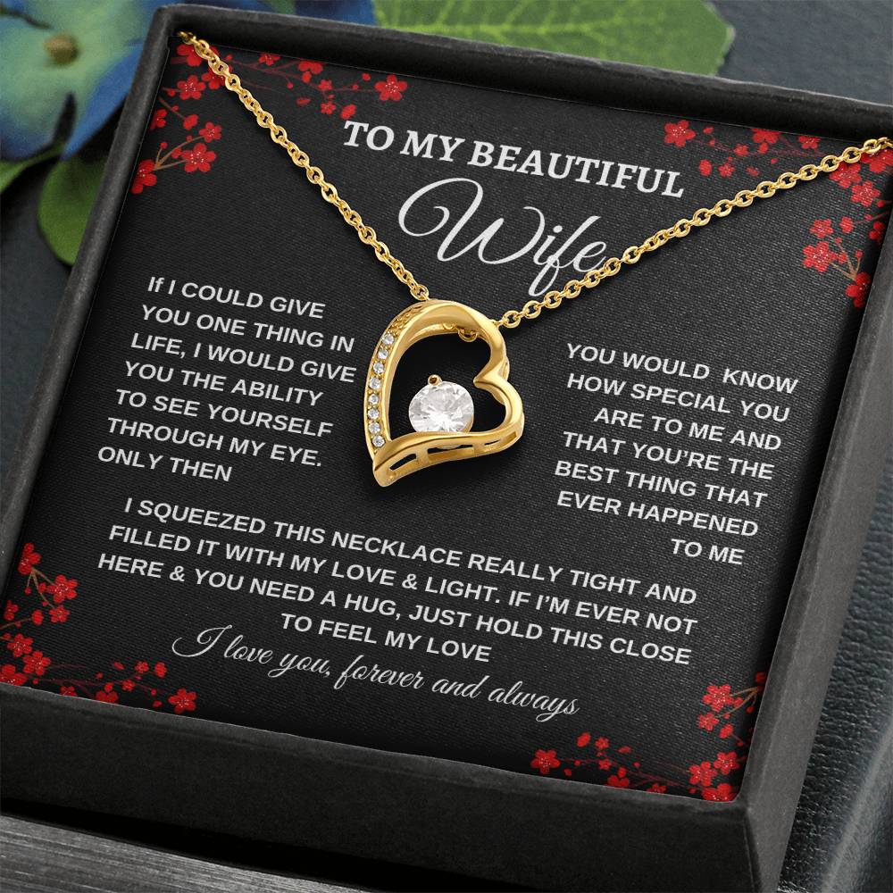 To My Beautiful Wife| Love Necklace