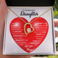 To My Beautiful Daughter | This Old Heart Will Love you Always | Forever Love Necklace