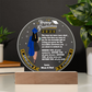Let Her Know How Proud You are | Happy Moment for a Special Graduation Gift | A Circle Acrylic Plaque |