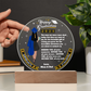 Let Her Know How Proud You are | Happy Moment for a Special Graduation Gift | A Circle Acrylic Plaque |
