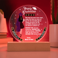 Let Her Know How Proud You are | Happy Moment for a Special Graduation Gift | A Circle Acrylic Plaque |