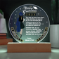 Let Her Know How Proud You are | Happy Moment for a Special Graduation Gift | A Circle Acrylic Plaque |