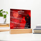To My Soulmate Acrylic Plaque