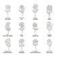 Beautiful customizable birth flower Name Necklace