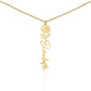 Beautiful customizable birth flower Name Necklace
