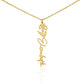 Beautiful customizable birth flower Name Necklace