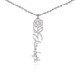 Beautiful customizable birth flower Name Necklace