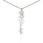 Beautiful customizable birth flower Name Necklace