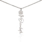 Beautiful customizable birth flower Name Necklace