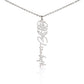 Beautiful customizable birth flower Name Necklace