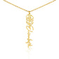 Beautiful customizable birth flower Name Necklace