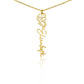 Beautiful customizable birth flower Name Necklace