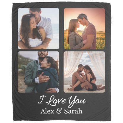 Personalized | I Love You |Photo Blanket