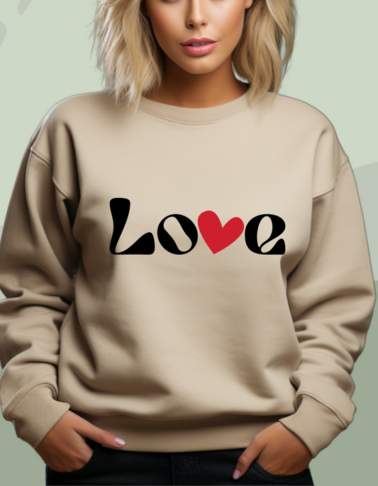 Love With A Heart | Sweatshirt