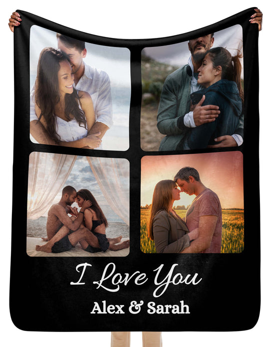 Personalized | I Love You |Photo Blanket