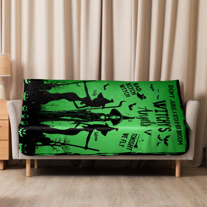 Halloween | Witchy's Angels | Blanket | Green